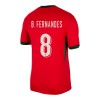 Virallinen Fanipaita Portugali B. Fernandes 8 Kotipelipaita Euro 2024 - Miesten